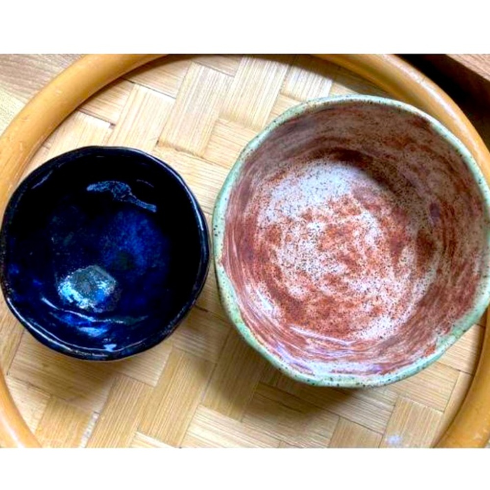 Studio Pottery Speckled Ceramic Bowl Handmade